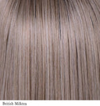 Belle Tress Lace Front Mono Top Peerless 16 - British Milktea color