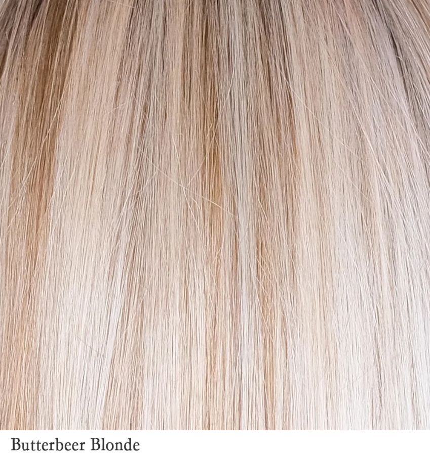 Belle Tress Lace Front Mono Top Wave 14 - Butterbeer Blonde color
